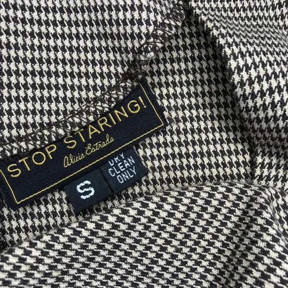 Stop staring peplum houndstooth dress - Picture 5 of 5